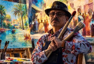 Opening ceremony for exhibition of works by artist Abbas Al-Musawi/ The Wassily Kandinsky Foundation for 20th–21st Century Art